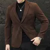 Men's Suits High-quality Fashion Handsome Autumn And Winter Two Button Korean Version Slim European Cotton Wool Suit Jacket Single Top