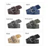 Ceintures 3.8cm Toile extérieure Ceinture pour hommes Tissé Alliage Boucle Boucle Sport Salopette pour hommes en gros