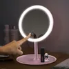 Specchio per trucco a LED con luce a LED Specchio cosmetico a specchio a LED Specchi portatili ricaricabili miroir CFTDIS T200114240M