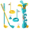 Accessoires Y1UC enfants Golf Club balle vert trou tasse groupe avec roues sport jouets ensemble garçons et filles en plastique en plein air