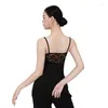 Stage Wear Dentelle Salsa Vêtements Femmes Latin Dance Tops Noir Salle de bal Pratique Costume Dos Nu Samba Dancewear Tango JL4482