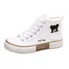 Slippers Bear Hightop Shoes Canvas Allmatch Sneakers Spring Casual and Comfortable 2023 Niche Women's 231123