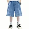 Jeans Jeans Pour Garçon Lettre Motif Garçon Denim Short est Jeans Enfants Style Décontracté Enfants Vêtements 6 8 10 12 14 230424