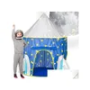 Other Children Furniture Pop Up Kids Tent - Spaceship Rocket Indoor Playhouse For Boys And Girls Drop Delivery Home Garden Dhonw
