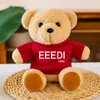 Jouets pour enfants, ours en peluche mignon avec vêtements de styliste, animaux en peluche pour bébés, jouet en peluche avec lettres imprimées