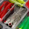 Fishing Hooks 21Pcs Set Mini Soft Lure Jig Head Hook Grub Worm Silicone Fish Baits Shrimp Bait Artificial Swimbait Sea Tackle 231123