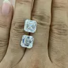 Loose Gemstones D Color Asscher Shape VVS Moissanite Diamond In Different Size