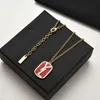 Hotselling Verjaardag Kerstcadeaus e Designer Kettingen Ketting Brief Hanger Tiffanisme Hanger Tiffanisme voor Mannen Dames Gouden Ketting Kettingen Luxe Fas