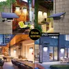 Upgraded Solar Wall Lights Outdoor Indoor Auto On Off LED Lamp for Barn Room Balcony Chicken With Pull Switch 3m Line