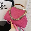 Sacs de soirée Designer Shell Clip Weave Portefeuille ChainShoulder Sac de luxe Embrayage Party Rose Sac à main et sac à main Chic Hobo 231123