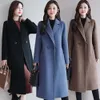 Women's Wool Blends Winter Coat Anti-wrinkle Winter Overcoat Loose Korean Style Winter Overcoat Trendy Midi Length Lady Coat for Shopping 231123