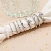 Cluster Rings WUKALO Fashion Hollow Butterfly Ring Set 9PCS Elegante vintage Crystal Women Finger Cute Pearl Jewelry Wedding Party Gift 230424