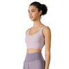 AL Women Sports Bras Tops Cew Szyja Fintness Tank Kamizelka Skórny trening oddechowy Crisscross Szybki suchy top żeńska yt187