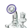 Super Vortex Glass Bong Dab Rig Oil Rigs Hookahs Tornado Cyclone Bongs 12 Recycler Tube Water Pipe With 14mm Joint Heady Bowl ZZ