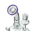 Super Vortex Glasbong Dab Rig Bohrinseln Wasserpfeifen Tornado Cyclone Bongs 12 Recycler-Rohr-Wasserpfeife mit 14-mm-Gelenk Heady Bowl ZZ