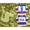 Custom Dave Silk 1980 Miracle on Ice Team USA 8 Jersey Nowy najlepszy ed S-M-L-xl-xxl-3xl-4xl-5xl-6xl