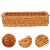 Ensembles de vaisselle Paniers en osier 1Pc Panier de maquillage tissé