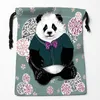 Aufbewahrungstaschen Arrilval Panda Drawstring Individuell bedruckte Empfangstasche Kompressionstyp Größe 18 22cm