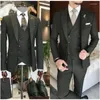 Men's Suits Business Khaki Formal Slim Fit 3 Piece Wedding Groom Terno Masculino Custom Male Blazer Hombre Jacket Vest Pant Sets