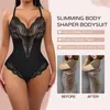Mulheres Shapers Shapewear Bodysuits Fajas Colombianas Mulheres Lace Barriga Controle Thong Body Shaper V Neck Backless Tank Tops Slimming