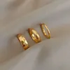 Trouwringen bezoedelen gratis 2 mm 4 mm 6 mm roestvrij staal 18K verguld zilver kleur knokkelringen voor dames minimalistische gouden ringen voor vrouwen 231123