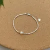 Braccialetti a maglie Bracciale con perle di perline geometriche irregolari per donne Ragazze Gioielli di fidanzamento semplici ed eleganti alla moda