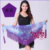 Scene Wear Female Belly Dance Hip Scarf Midje kedja Öva Tassels Triangel Thanddukskläder Wild