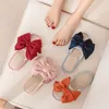 Slippers dames thuis slippers katoen en linnen casual indoor outdoor flip flops dames glijden op schoenen vlinder knoop huis slippers dia 230422