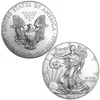 Autre décor à la maison American Eagle Silver Coin Statue non magnétique 1oz Argent plaqué 40 mm Décoration commémorative Non Monnaie Coll264Q