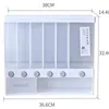 Bouteilles de stockage plastique 6 grilles à l'épreuve de la poussière à l'épreuve des poussières à l'épreuve de la poussière Conteneur alimentaire de cuisine pour animaux de compagnie