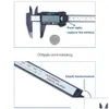 Paquímetro vernier 150mm lcd digital, paquímetro eletrônico de plástico com bateria, micrômetro, ferramenta de medição de joias, escala vernier