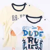 Clothing Sets New Baby Summer Dress Men's and Women's Cute Pattern Harlan Pants Set Outgoing Cotton Trendy Short Sleeve