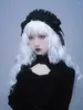 Fournitures de fête bandeau gothique Lolita fait à la main, nœud papillon foncé, fleur de Rose noire, cerceau de cheveux doux, accessoires de Cosplay Anime, couvre-chef