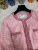 Giacche da donna firmate Giacca di marca firmata Moda cappotto di tweed autunno inverno di fascia alta Tempo libero Primavera Paillettes Cappotti cardigan compleanno Regalo per la festa della mamma