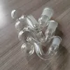 10 Stück 10 mm 14 mm 18 mm männlich weiblich klare dicke Pyrexglas-Ölbrenner-Wasserrohre für Bohrinseln Glasbongs dicke große Schüsseln zum Rauchen