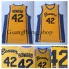 Maglia da basket Teen Wolf Scott 42 Beacon College di alta qualità Film giallo Howard Beavers Ed Camicie S-XXL Raro