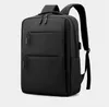 Mochila masculina de negócios à prova d'água de 15,6 "para laptop de luxo USB Bolsa de viagem para trabalho Moda mochila escolar multifuncional