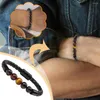 Bracelets à maillons en hématite magnétique pour hommes et femmes, perles en pierre d'oeil de tigre, soins de santé, aimant, aide à la perte de poids, juif K6D7