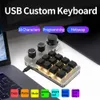 Tastaturen Programmierbare Tastatur Benutzerdefinierter Knopf 4912 Key Copy Paste DIY Gaming austauschbar Mechanisch 231123