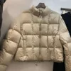 mm designer down jacket winter jackets 90% white duck Down puffer Jacket short solid color letter print Cardigan coat