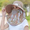 Wide Brim Hats Women Breathable UV Protection Neck Face Fisherman Cap Sunshade Bucket Hat Sun Work Shade