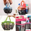 Storage Bags Mesh Shower Caddy Quick Dry Tote Bag Oxford Hanging Toiletry And Bath Organizer With 8 Compartments Lx2837 Drop Deliver Dhyfy