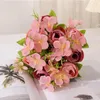Fleurs décoratives fleur artificielle bourgeons de camélia réalistes faux mariage Simulation salon approvisionnement