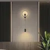 Applique murale moderne LED nordique lumière dorée 24W chevet éclairage intérieur décor à la maison luxe salon chambre cuisine