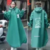 Impermeabile impermeabile per bici da moto con motivo orso carino, poncho per indumenti impermeabili, cappotto antipioggia portatile per veicoli elettrici alla moda