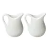 Servis uppsättningar pitcher creamer mjölk kanna keramik mini dispenser sås porslin espressodocka kaffesirap liten sås kopp