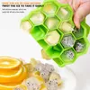 New 37 Cavity Cube Maker Silicones Ice Mould Honeycomb Ice Cube Tray Magnum Silicone Mold Forms Food Grade Mold for Whiskey Cocktail