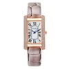 Zegarek na rękę luksusowe zegarki kobiety kwadrat kwarcowy