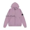 Designer Mens Stones Island Sweat à capuche Pull Crewneck Hommes Sweat à capuche Zipper Veste Candy Hoody Mode Printemps et Automne Sweat Top Sweats à capuche 110