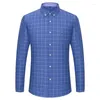 Men's Casual Shirts 2023 Cotton Oxford TextileLong Sleeve For Men Shirt Anti-wrinkle Moisture Wicking Fabric Fashion Lapel Clothing